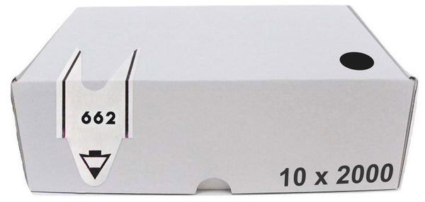 online Packung mit 20.000 Tickets für den 3-stelligen Visel-Automaten mit schwarzer Schnecke