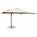 Ombrellone da Giardino Mercurio Decentrato 3x3 m in Alluminio Nero Telo Beige