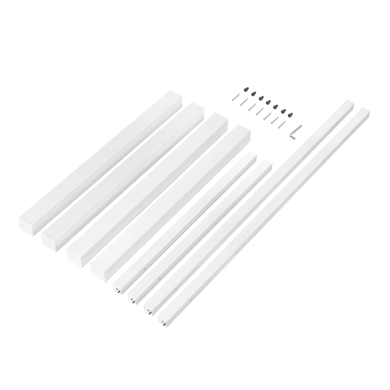 Set Struttura e Gambe Tavolo 150x750 mm in Acciaio Emuca Bianco