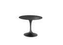 Tavolo Fisso Side 100x100x76 cm Top in Ceramica Marmo Nero