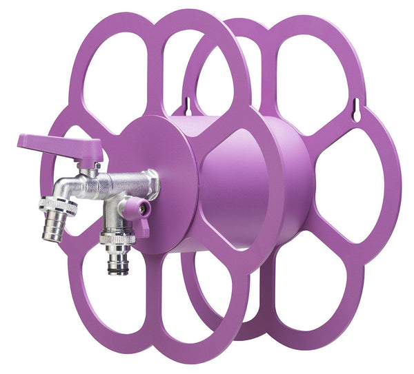 Portatubo da Muro in Metallo con Rubinetto a Doppia Uscita Belfer 42/FR Viola sconto