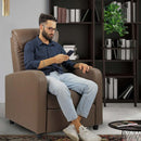 Poltrona Relax Reclinabile Manuale in Similpelle Marta Visone