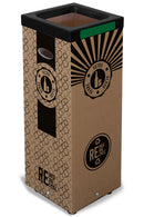 Contenitore per Rifiuti Vetro Cover Superiore in Plastica 39x39x 83,4 cm in Cartone   