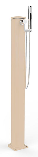 Doccia Solare da Esterno Giardino 20L Miscelatore e Doccetta Mobile Arkema Jolly Go Champagne Bronze