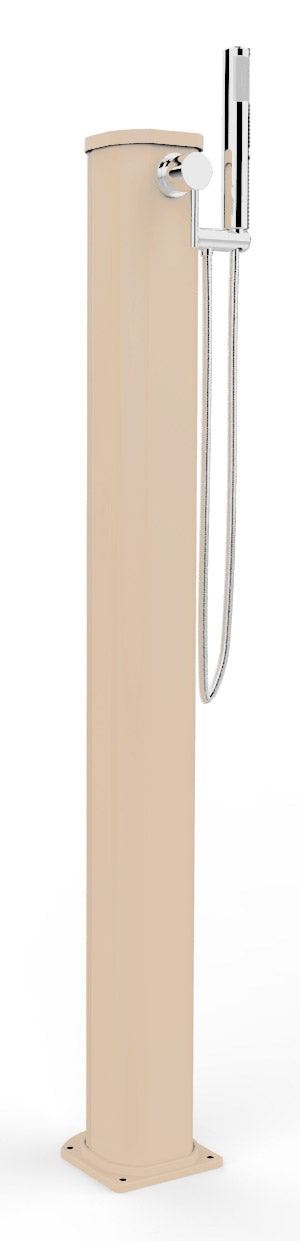 sconto Doccia Solare da Esterno Giardino 20L Miscelatore e Doccetta Mobile Arkema Jolly Go Champagne Bronze