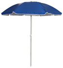 Ombrellone da Mare Ø2 m Palo Ø32 mm in Alluminio e Tessuto Oxford Blu