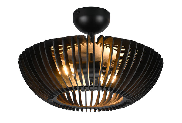 online Plafoniera da Interno Attacco E27 in Metallo Nero Opaco