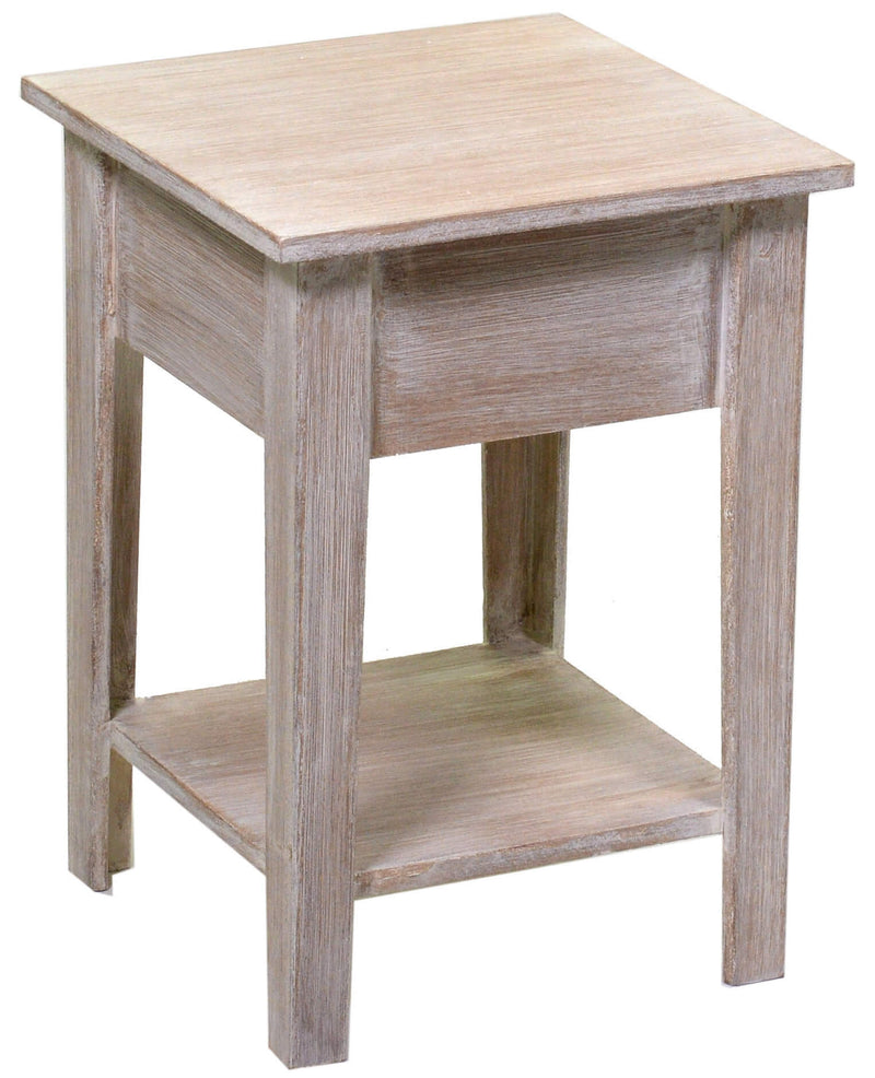 Comodino Quadrato in Legno Stoccarda