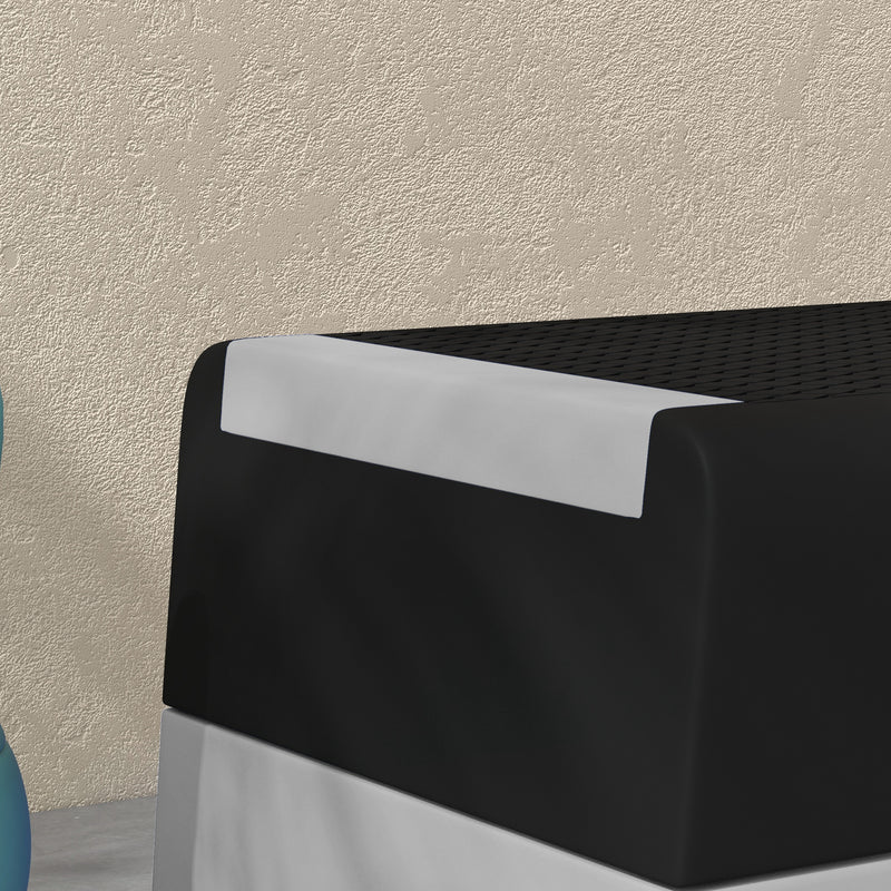 Stepper ad Altezza Regolabile con Gradini Rimovibili e Fondo Antiscivolo 97x36x15/20/25 cm in ABS Grigio