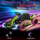 Go Kart Elettrico per Bambini 24V 12km/h con Seggiolino Regolabile Verde  