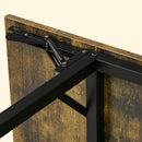 Tavolo da Pranzo a Ribalta 2-4 Persone Stile Industriale 120x79x79 cm Marrone Rustico