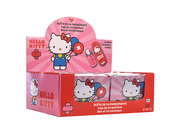 online Set 12 Box Hello Kitty per Bambini con 24 Cerotti Ciascuno 2 Misure in Metallo