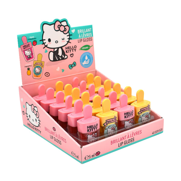 Set 24 Lucidalabbra Lip Gloss per Bambini a Forma di Gelato Gusto Ananas e Fragola  Hello Kitty acquista