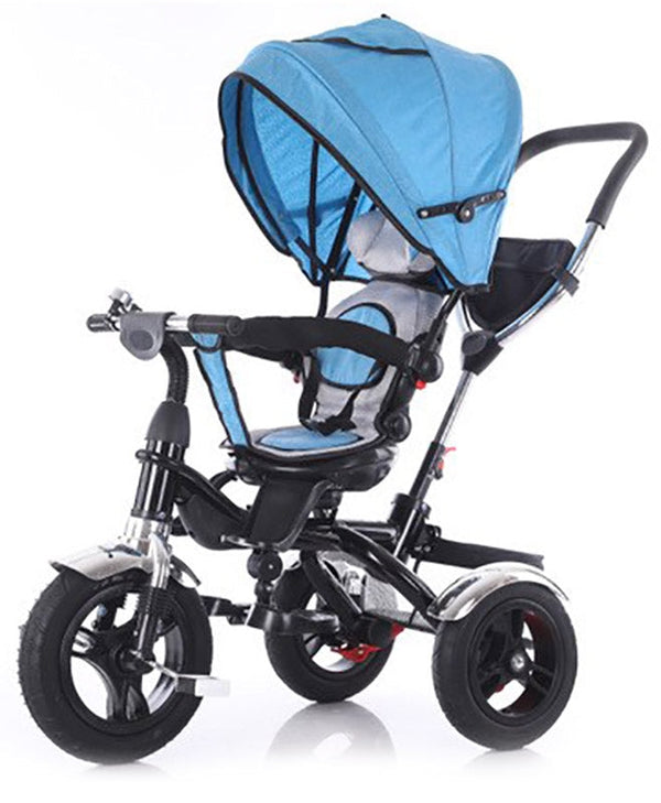 acquista Kidfun Deluxe Dreirad Kinderwagen mit 360° Drehsitz Blau