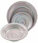 Servizio Piatti 18 Pezzi in Stoneware Soriani Sand Multicolor
