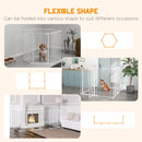 Cancelletto di Sicurezza per Animali Domestici 123x102x100 cm in Acciaio e Plastica Bianco