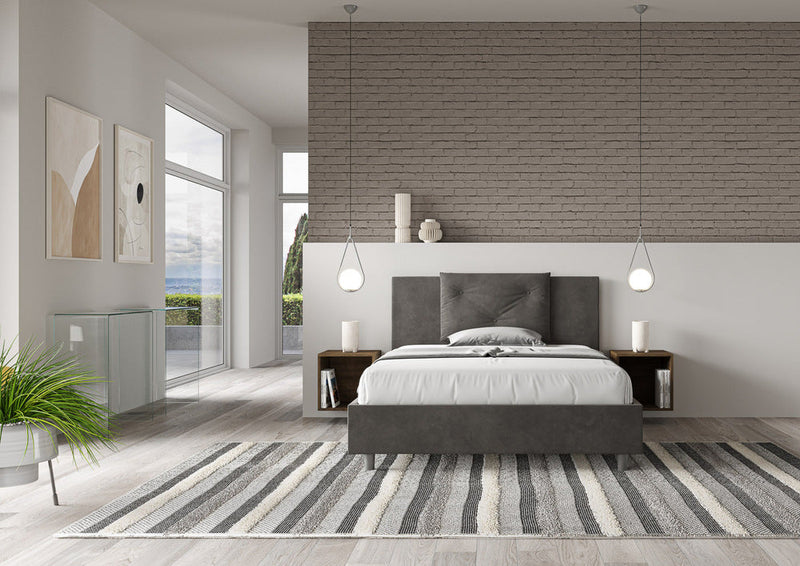 Letto Matrimoniale Appia Grigio Varie Misure