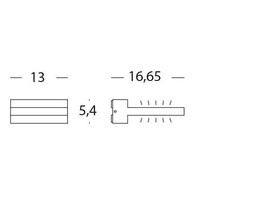 Applique da Esterno a LED 8W Piccola Sovil Decò Alluminio