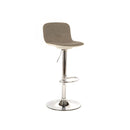 Set 2 Sgabelli 38,5x36x88/102 cm in Tessuto Jimmy Grigio Chiaro