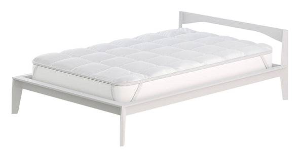 sconto Topper Trapuntato 300 gr/mq con Elastici Fancy Bianco Varie Misure