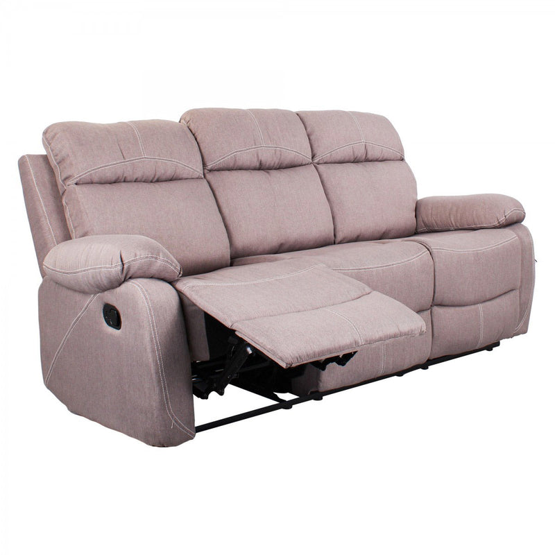 Divano 3 Posti in Tessuto Tortora