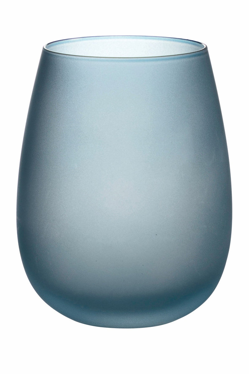 Set 6 Bicchieri Acqua Frosted in Vetro 500 ml Villa d'Este Home Tivoli Blue Dream