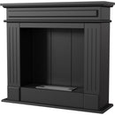 Camino a Bioetanolo da Pavimento 95x28x87 cm Flig San Diego Light Nero