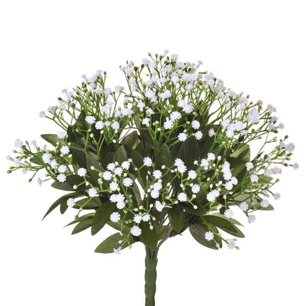 prezzo Set 2 Kunststrauch Mini Gypsophila Höhe 34 cm Weiß