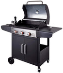 Barbecue a Gas GPL 3 Fuochi Qlima OKG103 Nero