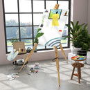 Cavalletto Treppiede da Pittura 93x84x183 cm in Legno Naturale