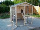 Pollaio da Giardino 175x268x204 cm Per 6-10 Galline in Legno Naturale 