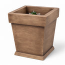 Base Albero di Natale a Vaso 40x40x41 cm con Attacco Universale in Resina Marrone      