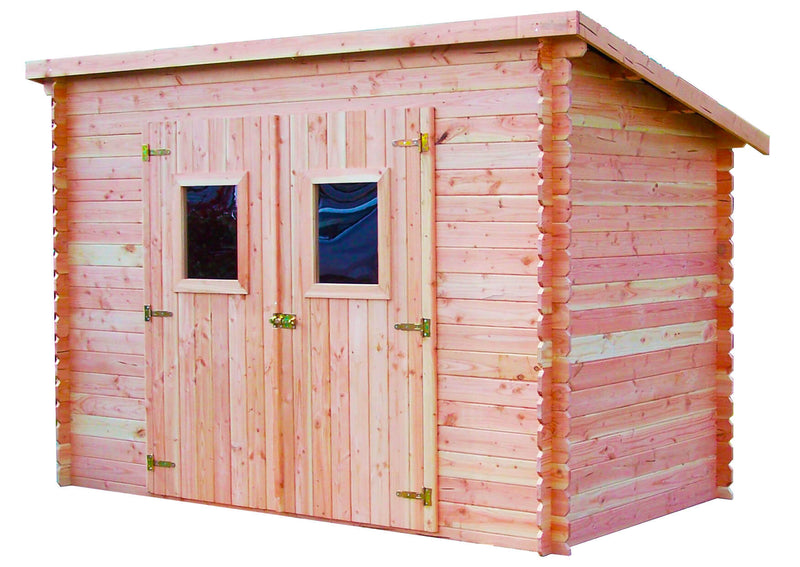 Casetta Box da Giardino 3x1,65 m Senza Pavimento in Legno Douglas 20mm Dalmat