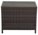 Lettino 2 Posti da Giardino in Polyrattan Atlanta Grigio