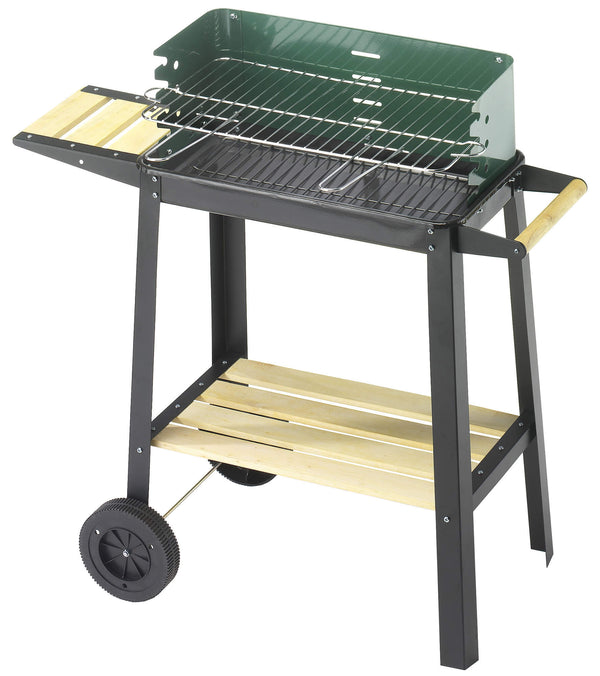 acquista Holzkohlegrill aus Stahl mit Bauer Green W Green Wheels