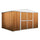 Gartenkastenhaus aus Stahlblech Werkzeughalter 360x260x212 cm Enaudi Legno