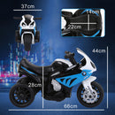Moto Elettrica per Bambini 18-36 Mesi con Licenza BMW 6V con 3 Ruote Fari Musica Max 20 kg Blu      