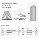 Set 10 Pannelli Decorativi 120x30 cm Rivestimento Murale Effetto Legno in PVC Rovere     