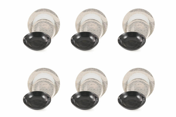 Villa d'Este Home Tivoli Grande Dame Tafelservice aus Porzellan, 18-teilig, weiß online