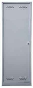 Armadio Spogliatoio Sporco Pulito 1 Anta 60x40x167 cm in Metallo Verniciato Grigio Chiaro