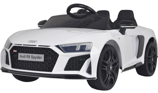 Elektro Rutscher 12V Audi R8 Spyder Weiß prezzo