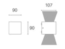 Applique da Esterno a LED 6W+6W 3000K Sovil Bianco