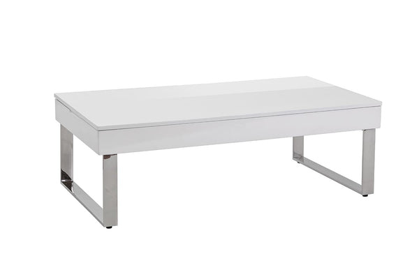 prezzo Rechteckiger Couchtisch Sam White 110 x 60 x 37 cm aus MDF TFT