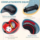 Triciclo per Bambini 2-5 Anni Bicicletta per Bambini con Seduta Regolabile Cestino e Parafango 80x48x63 cm in Acciaio e PP Rosso      