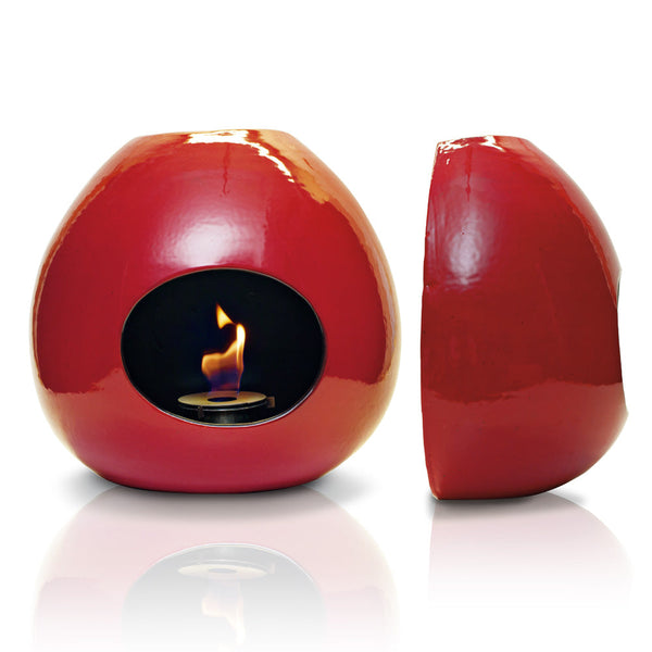 sconto Bioethanol Wandkamin aus Keramik 50x48 cm Ferazzoli Onion Rosso