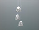Lampada a Sospensione Ø19,5xH125 cm in Metallo Bells Bianco