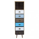 Mobiletto Orleans 40x36,5x144 h cm in Legno Multicolor