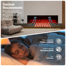 Camino Elettrico da Incasso a Parete 127x24x52 cm Detroit LED RGB e APP  