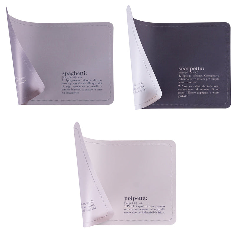 Set 6 Tovagliette Double Face 45x30 cm in PVC VdE Tivoli 1996 