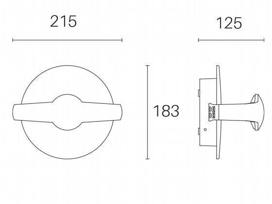 Applique da Esterno a LED Led 3000K Sovil Grigio